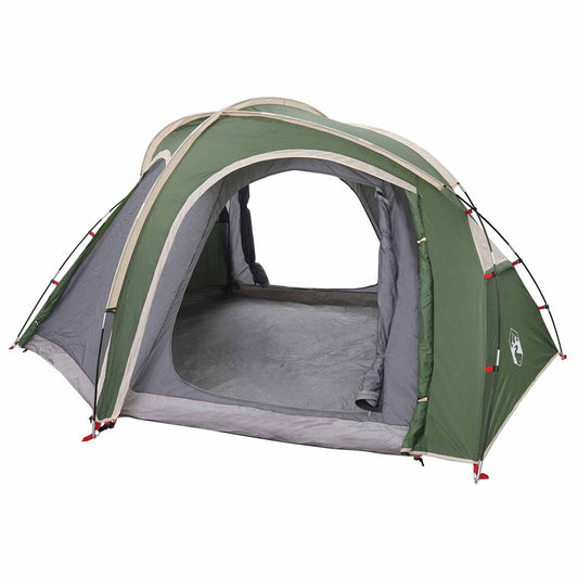 Trekking Tent with Rainfly Water-Resistant 3-Person Green