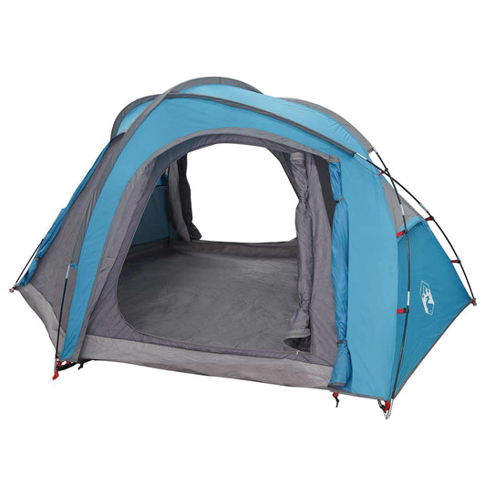 Trekking Tent with Rainfly Water-Resistant 3-Person Blue