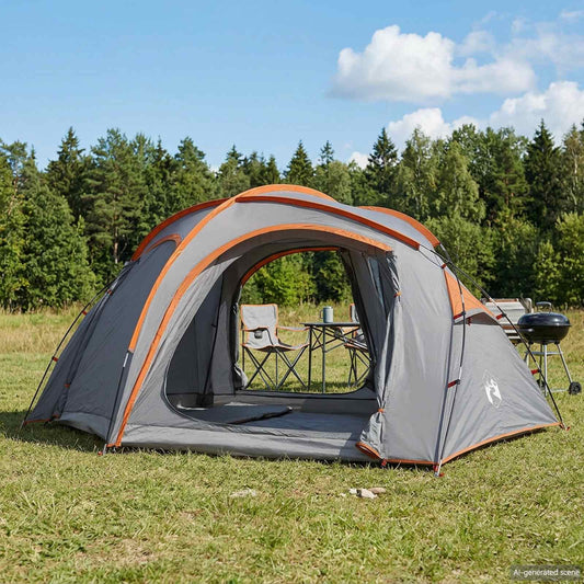 Trekking Tent with Rainfly Water-Resistant 3-Person