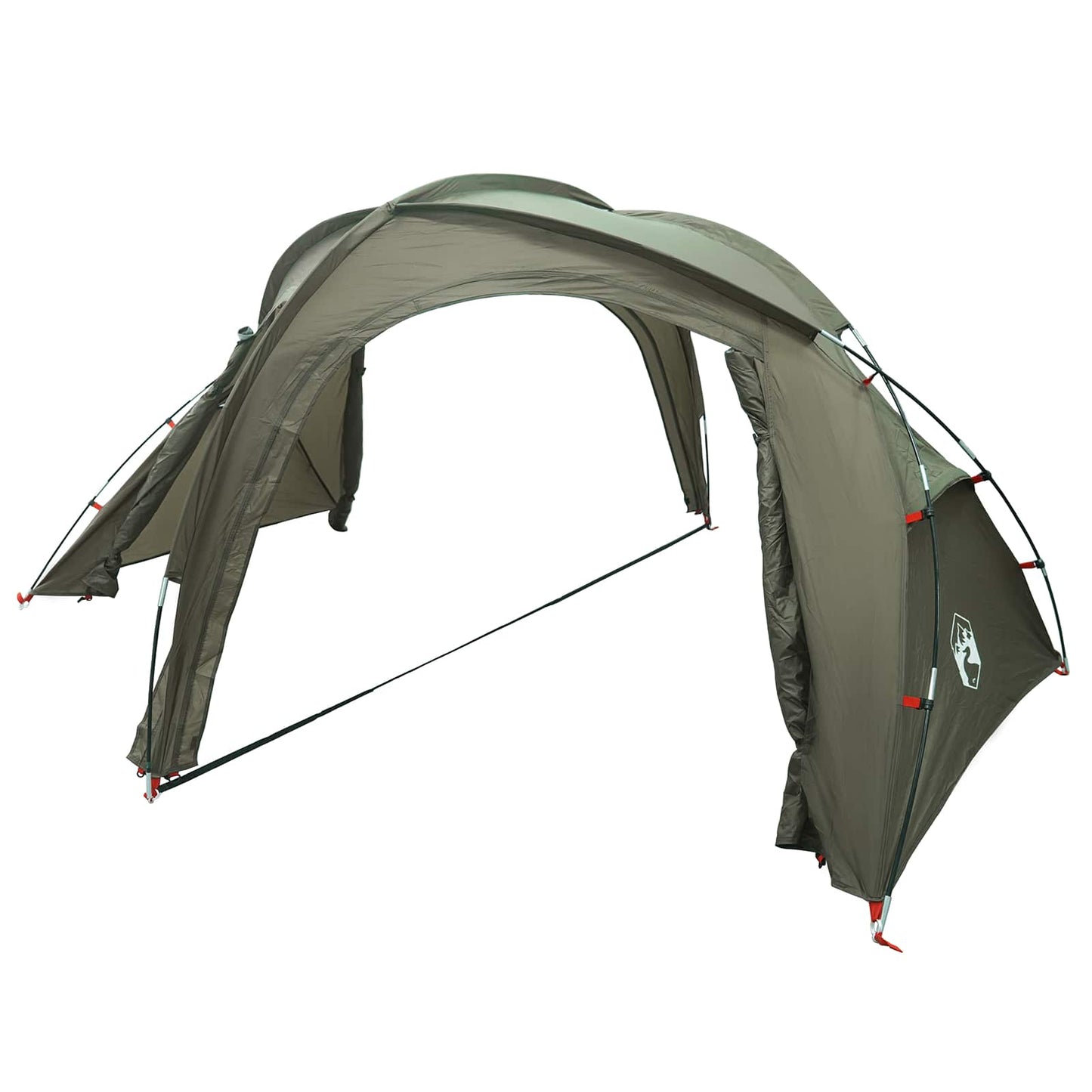 Trekking Tent with Rainfly Water-Resistant 3-Person Army Green