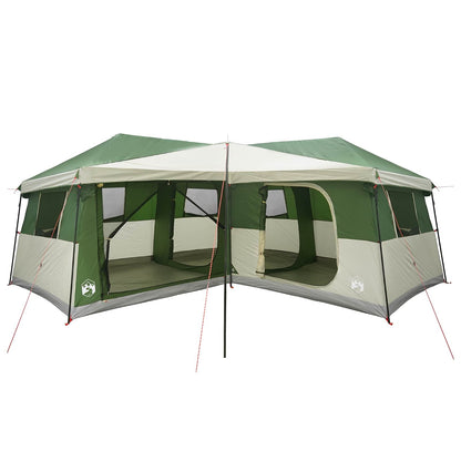 Family Tent with Rainfly Water-Resistant 14-Person Green