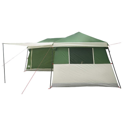 Family Tent with Rainfly Water-Resistant 14-Person Green