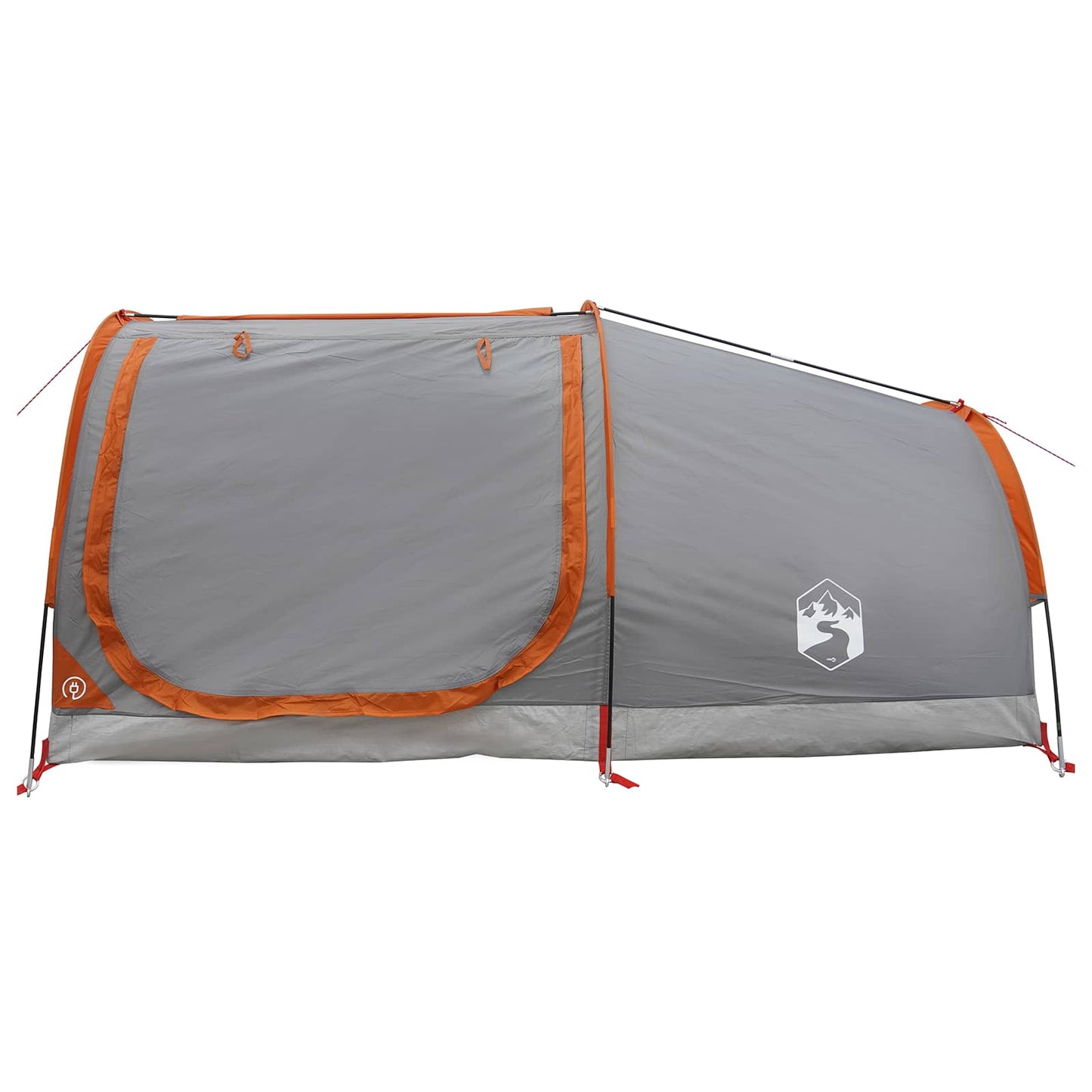 Hiking Tent Water-Resistant 2-Person Grey and Orange