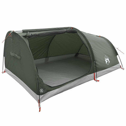 Hiking Tent Water-Resistant 2-Person Army Green