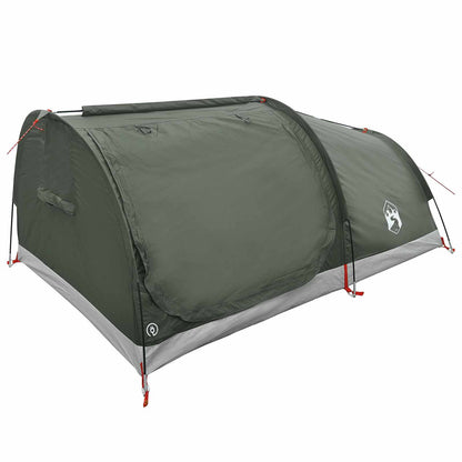 Hiking Tent Water-Resistant 2-Person Army Green