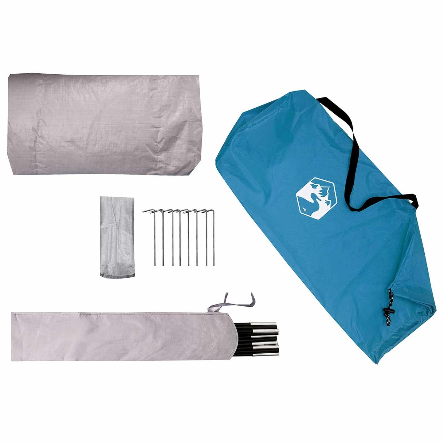 Hiking Tent Water-Resistant 1-Person Blue