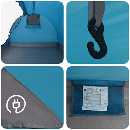 Hiking Tent Water-Resistant 1-Person Blue