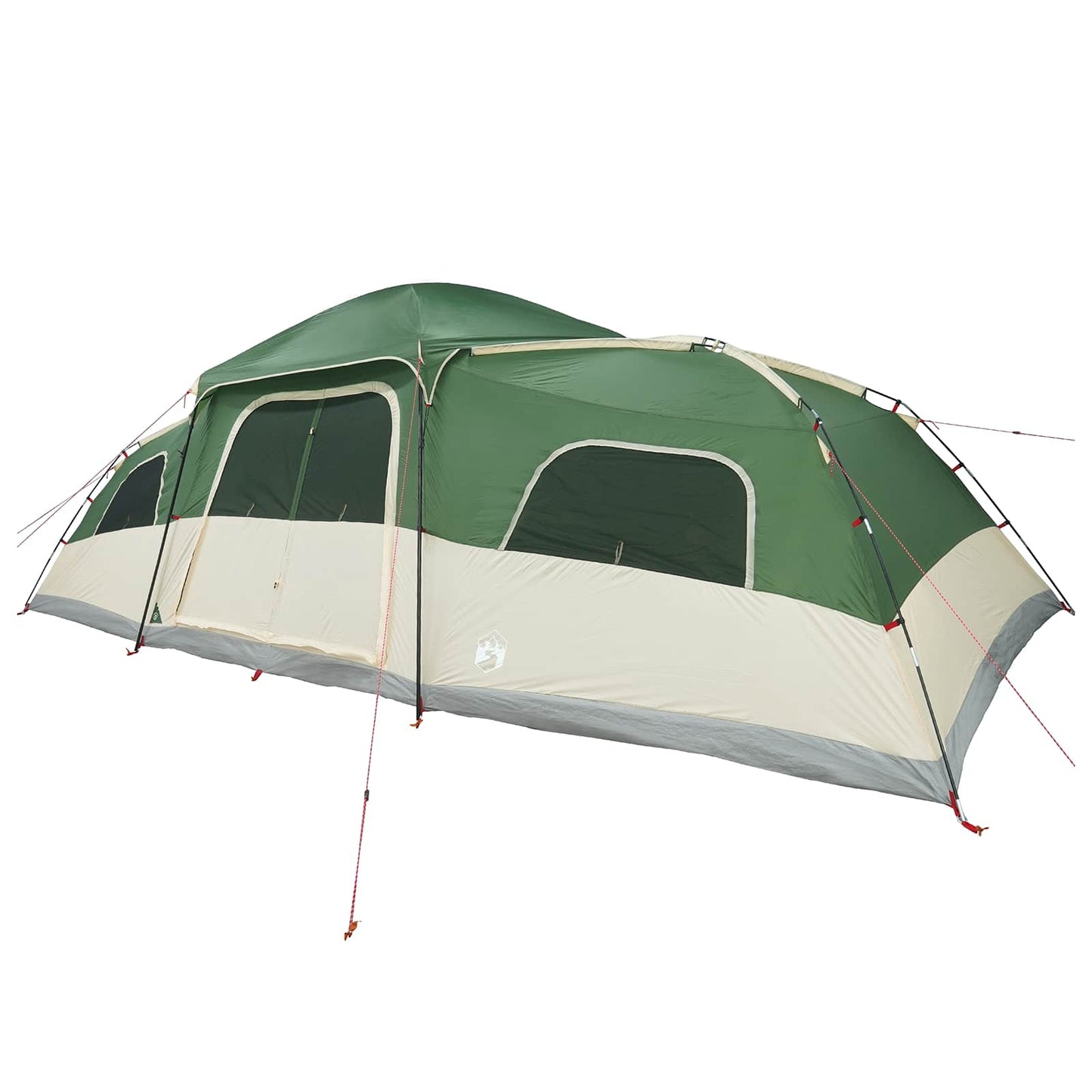 Family Tent with Rainfly Water-resistant 18-Person Green