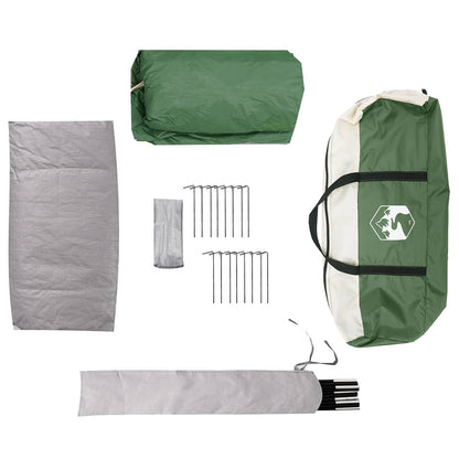 Tunnel Tent with Rainfly Water-Resistant 10-Person Green