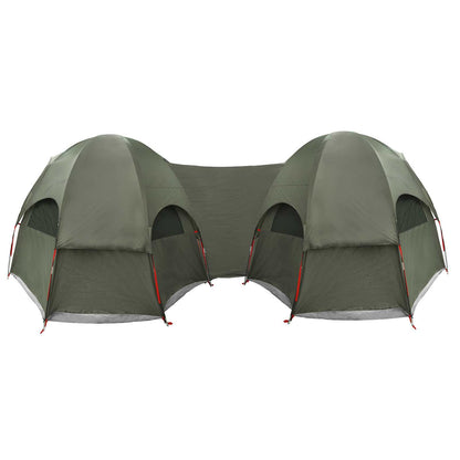 Family Tent with Rainfly Water-resistant 14-Person Army Green