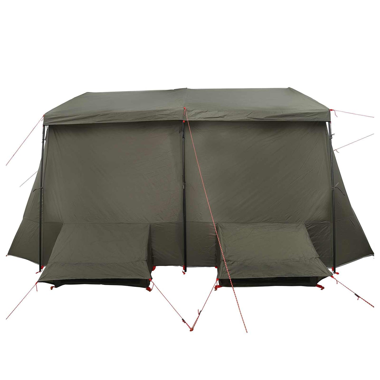 Family Tent with Rainfly Water-resistant 9-Person Army Green