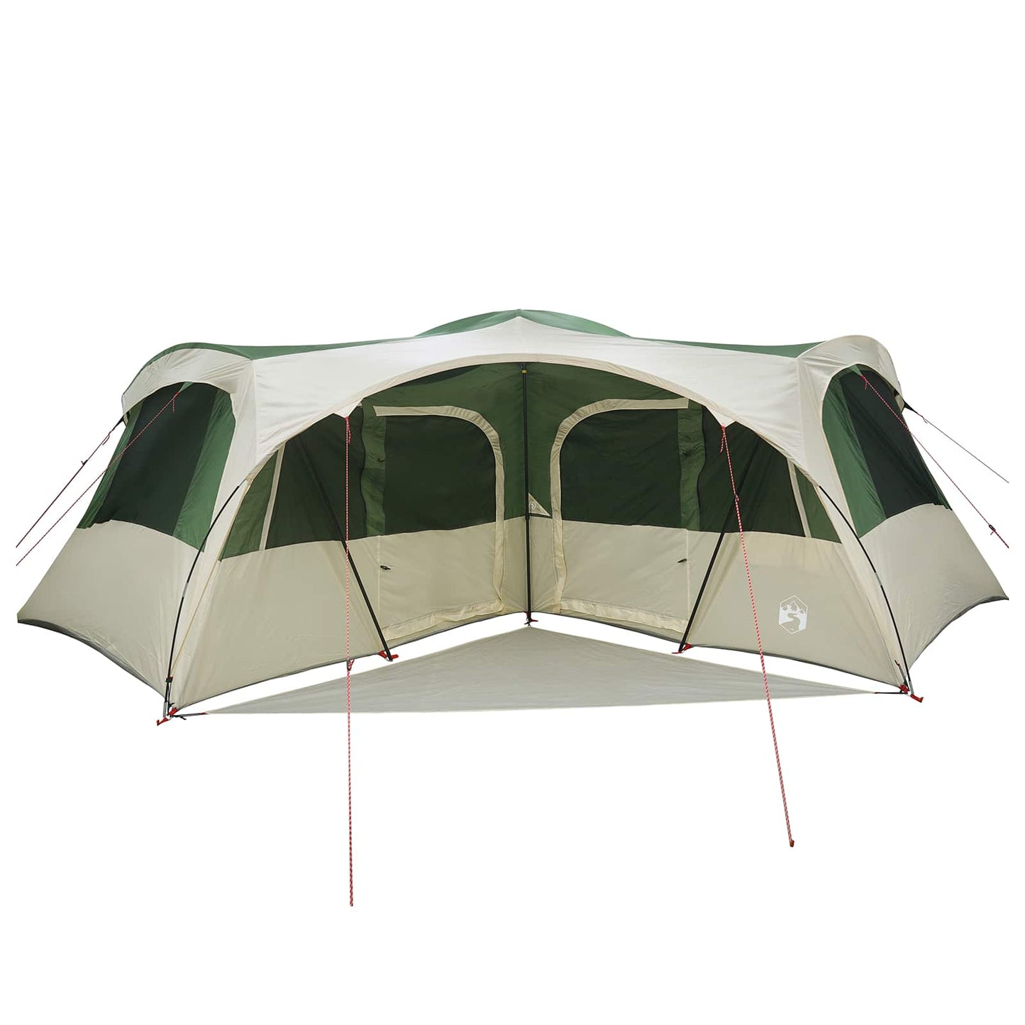 Family Tent with Rainfly Water-resistant 6-Person Green