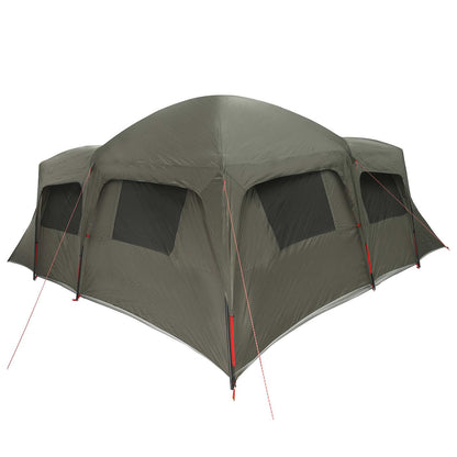 Family Tent with Rainfly Water-resistant 6-Person Army Green