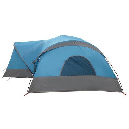 Cabin Tent with Rainfly Water-Resistant 10-Person Blue