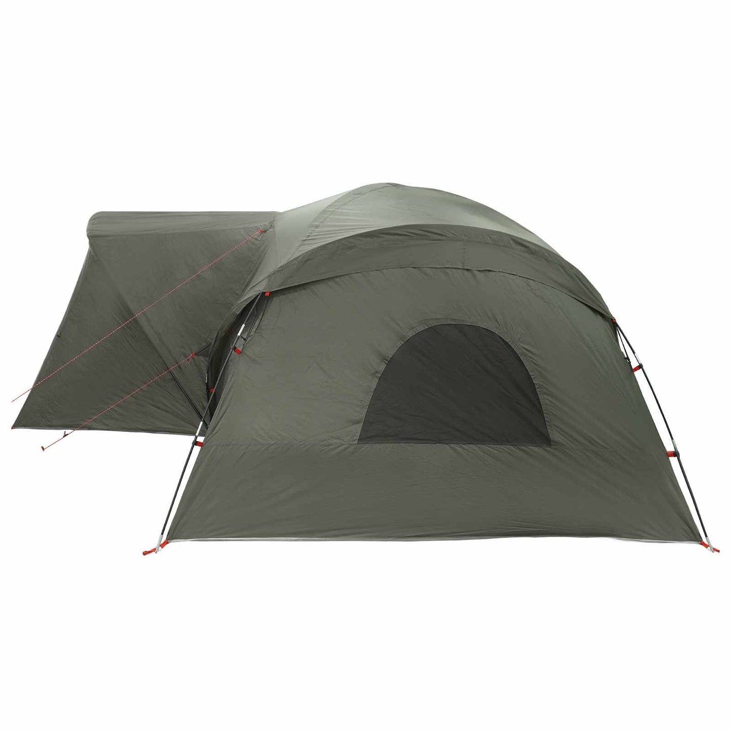 Cabin Tent with Rainfly Water-Resistant 10-Person Army Green