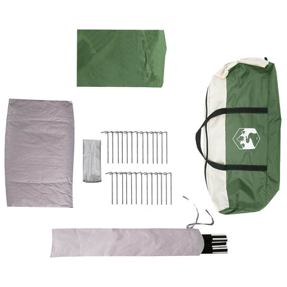 Family Tent with Rainfly Water-resistant 5-Person Green