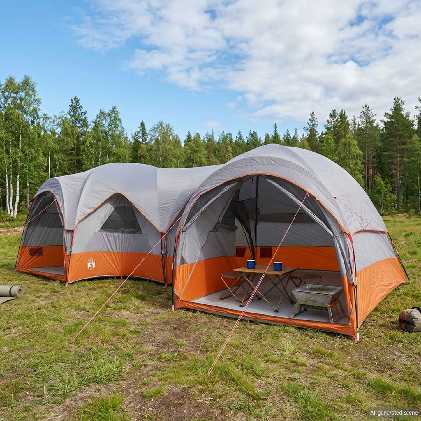 Family Tent with Rainfly Water-resistant 5-Person
