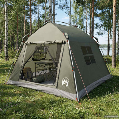 Instant Tent Water-resistant 2-Person Army Green