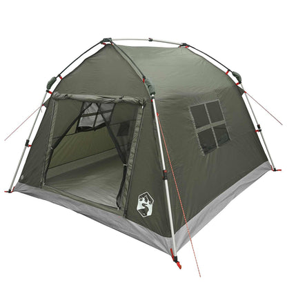 Instant Tent Water-resistant 2-Person Army Green