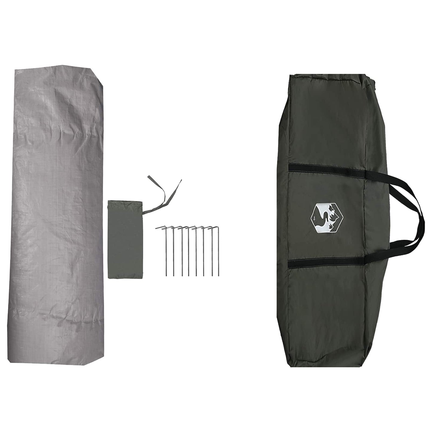 Instant Tent Water-resistant 3-Person Army Green