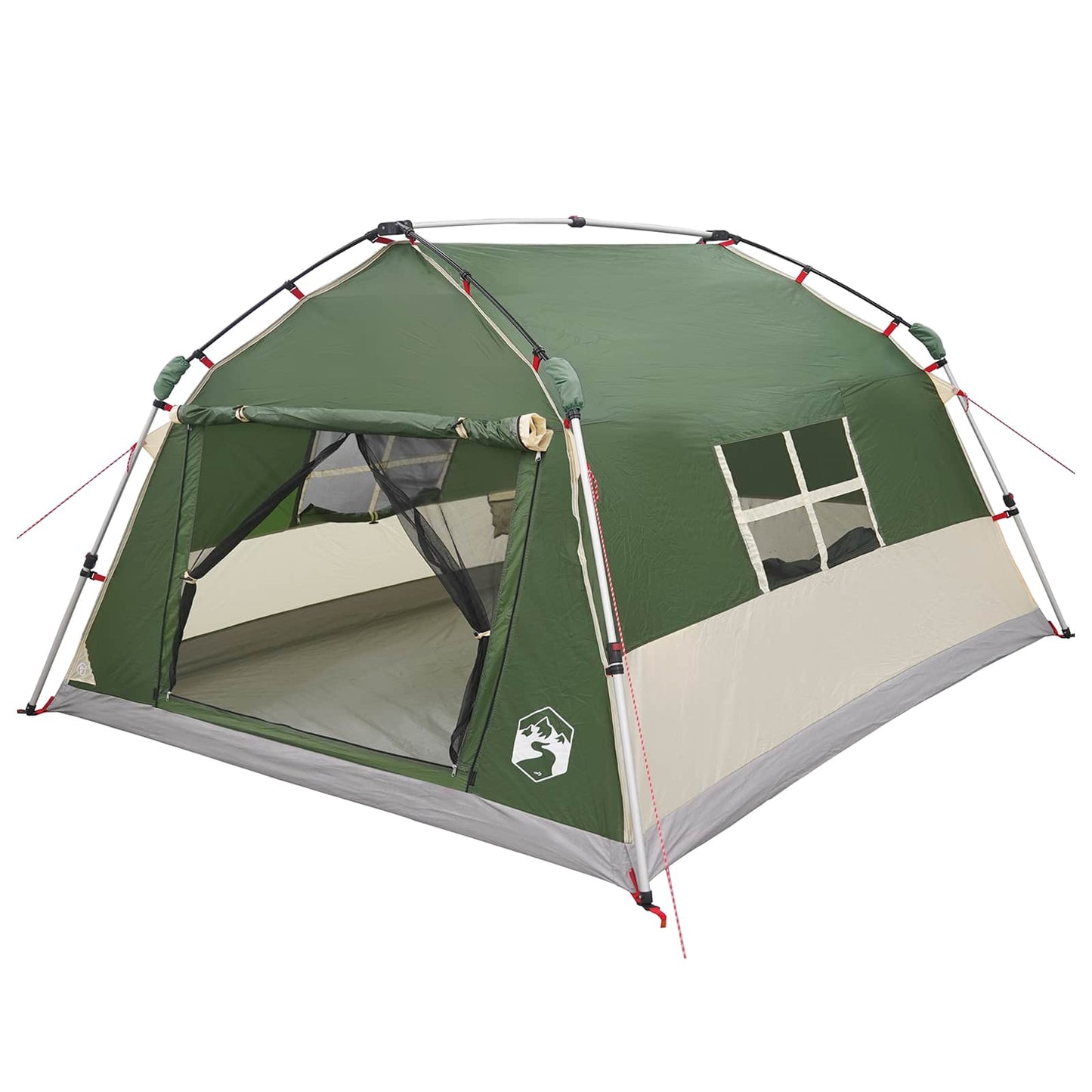 Instant Tent Water-resistant 4-Person Green
