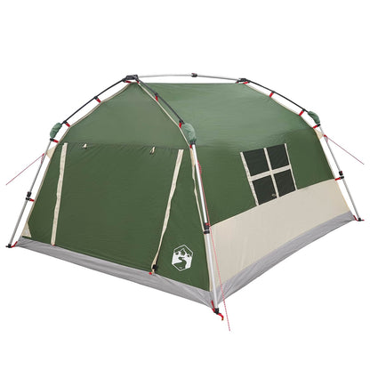 Instant Tent Water-resistant 4-Person Green