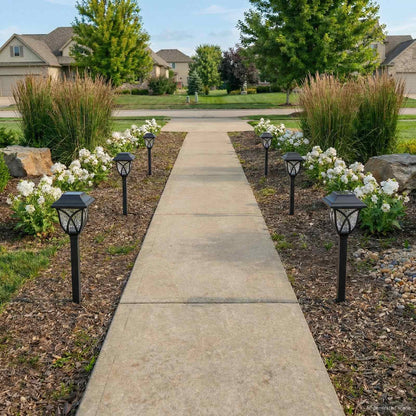 Outdoor Solar Lights with Ground Spike 6 pcs Warm White 42 cm