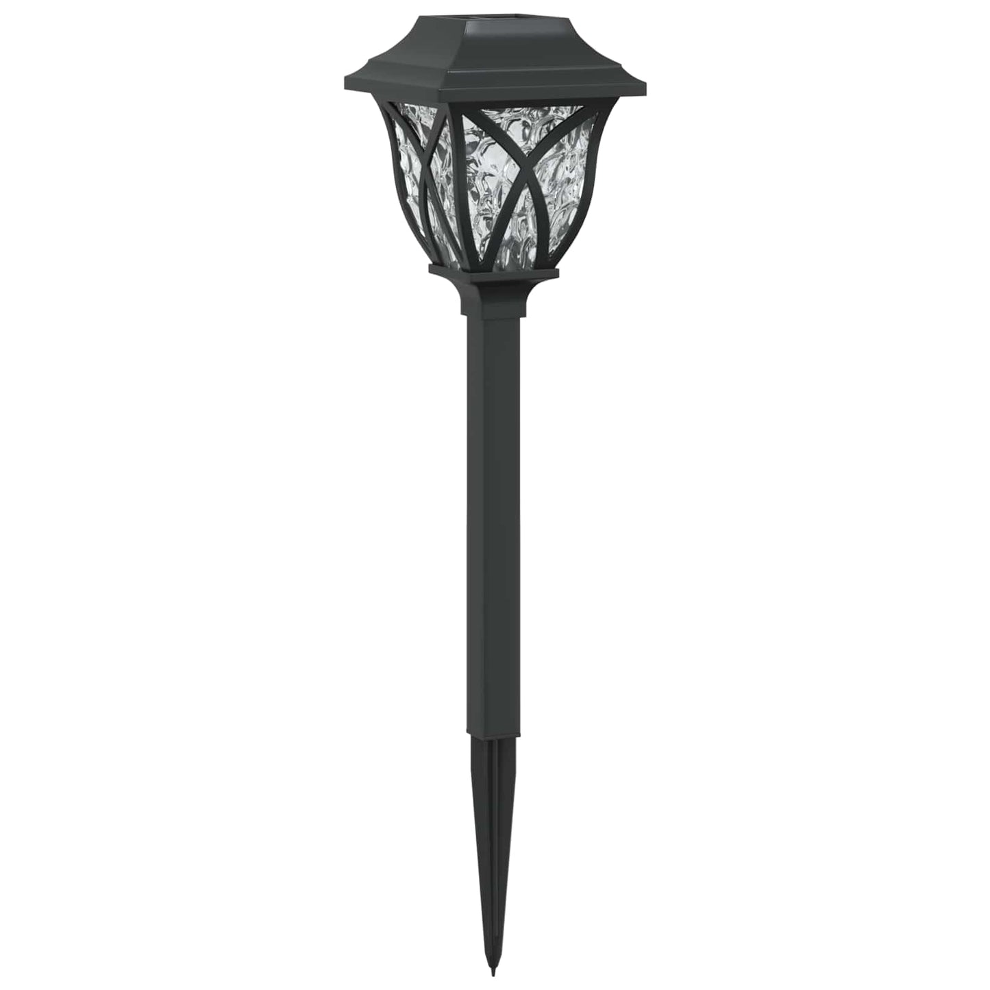 Outdoor Solar Lights with Ground Spike 12 pcs Warm White 42 cm
