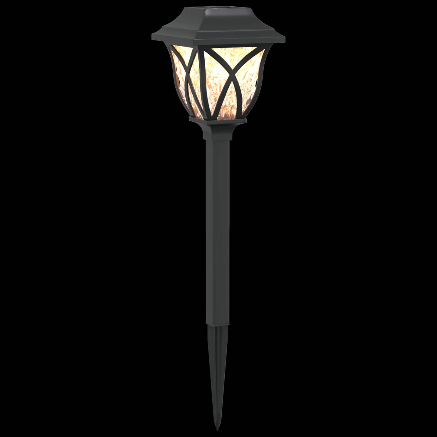 Outdoor Solar Lights with Ground Spike 24 pcs Warm White 42 cm