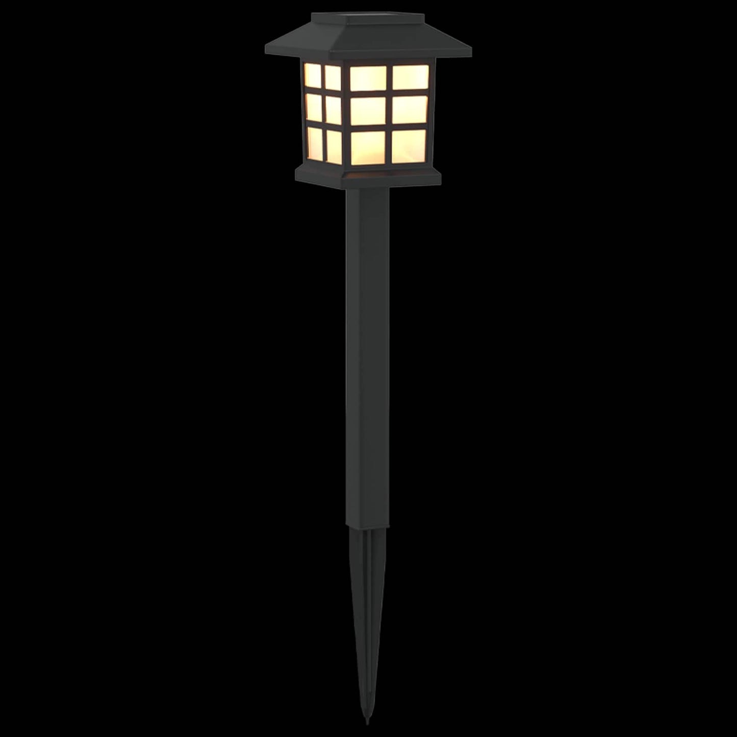 Outdoor Solar Lights with Ground Spike 24 pcs Warm White PP