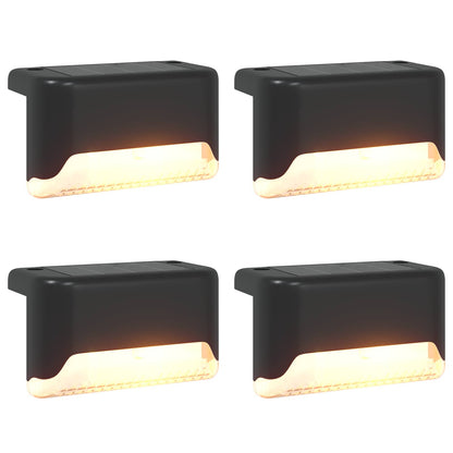 Outdoor Solar Lights with Ground Spike 4 pcs Warm White 4.5 cm