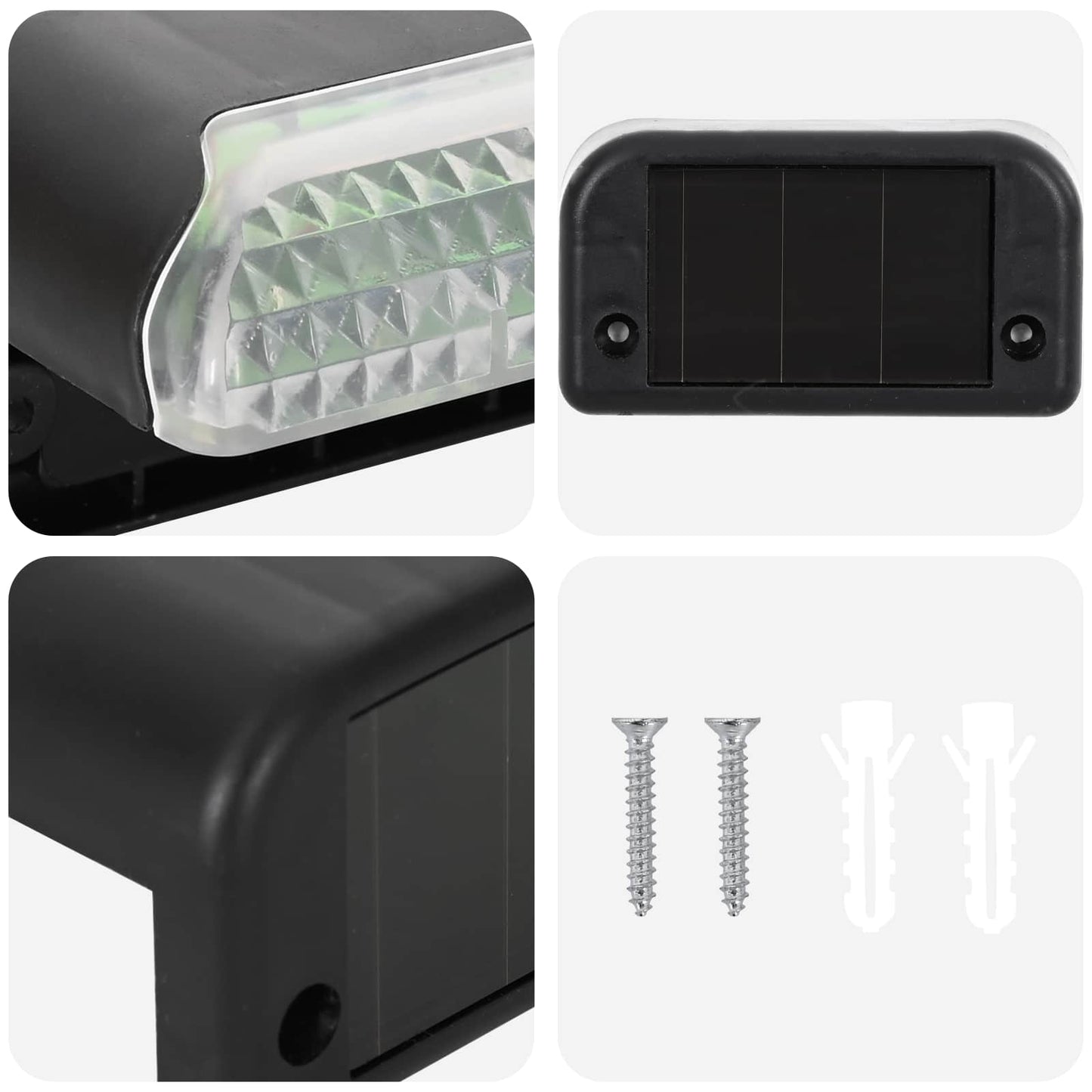 Outdoor Solar Lights with Ground Spike 8 pcs Warm White 4.5 cm