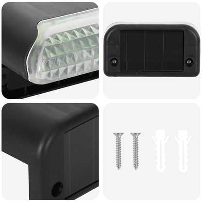 Outdoor Solar Lights with Ground Spike 12 pcs Warm White 4.5 cm