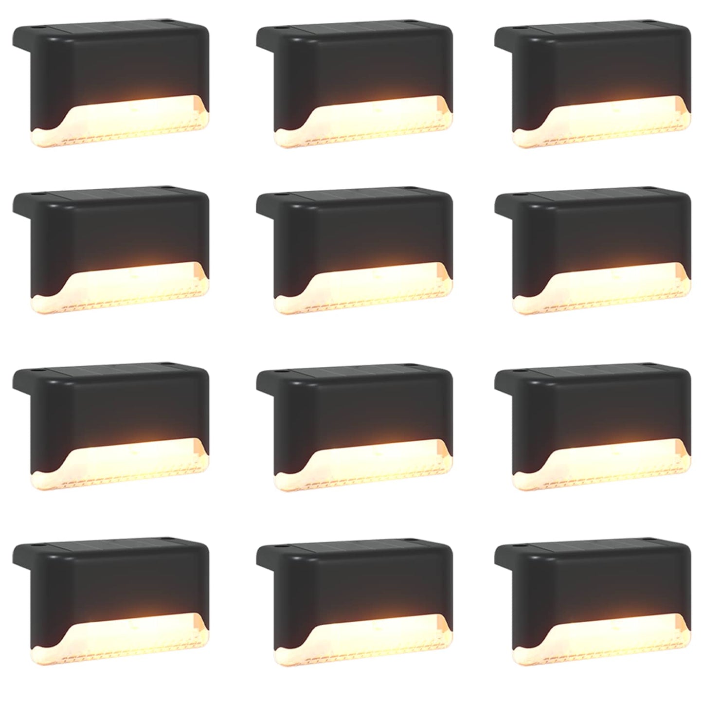 Outdoor Solar Lights with Ground Spike 12 pcs Warm White 4.5 cm