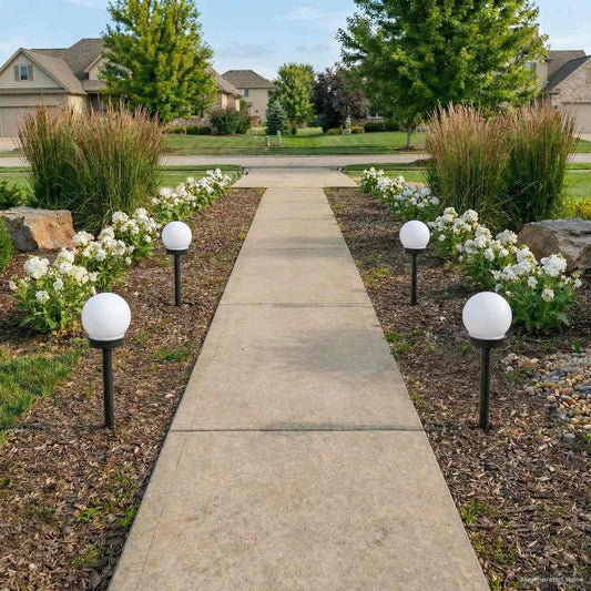 Outdoor Solar Lights with Ground Spike 4 pcs Warm White 38.5 cm