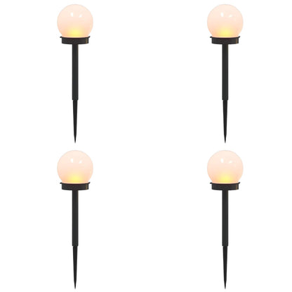 Outdoor Solar Lights with Ground Spike 4 pcs Warm White 38.5 cm