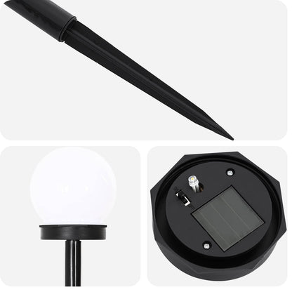 Outdoor Solar Lights with Ground Spike 8 pcs Warm White 38.5 cm