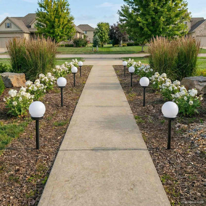 Outdoor Solar Lights with Ground Spike 8 pcs Warm White 38.5 cm