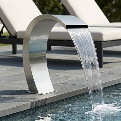 Pool Fountain Silver 60 x 30 x 70 cm Stainless Steel