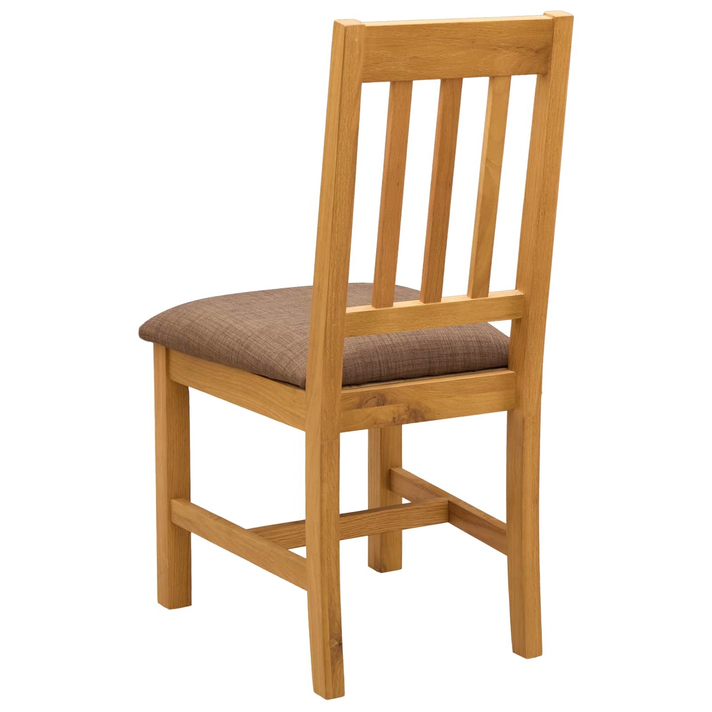 Dining Chair VENLO 2 pcs Solid Oak Wood Natural and Grey