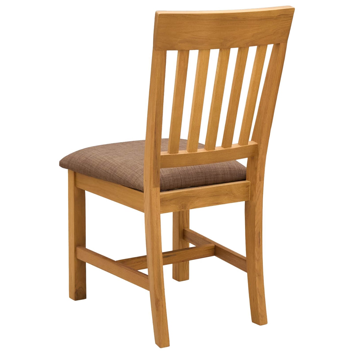 Dining Chair 2 pcs Solid Oak Wood Grey 45 x 59 x 92 cm