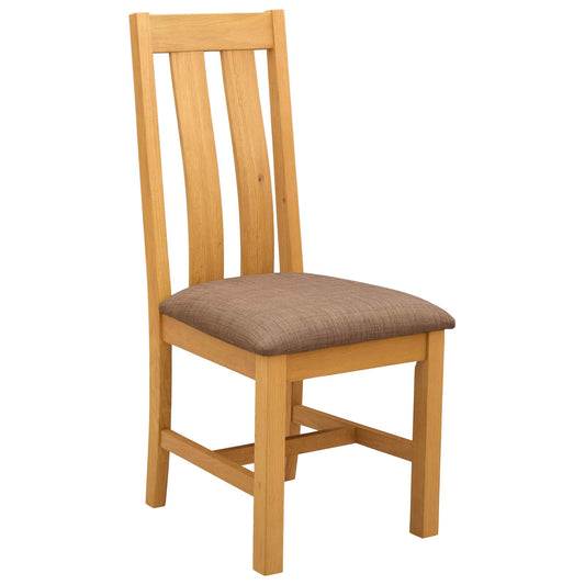 Dining Chair 2 pcs Solid Oak Wood Grey 45 x 54 x 100 cm