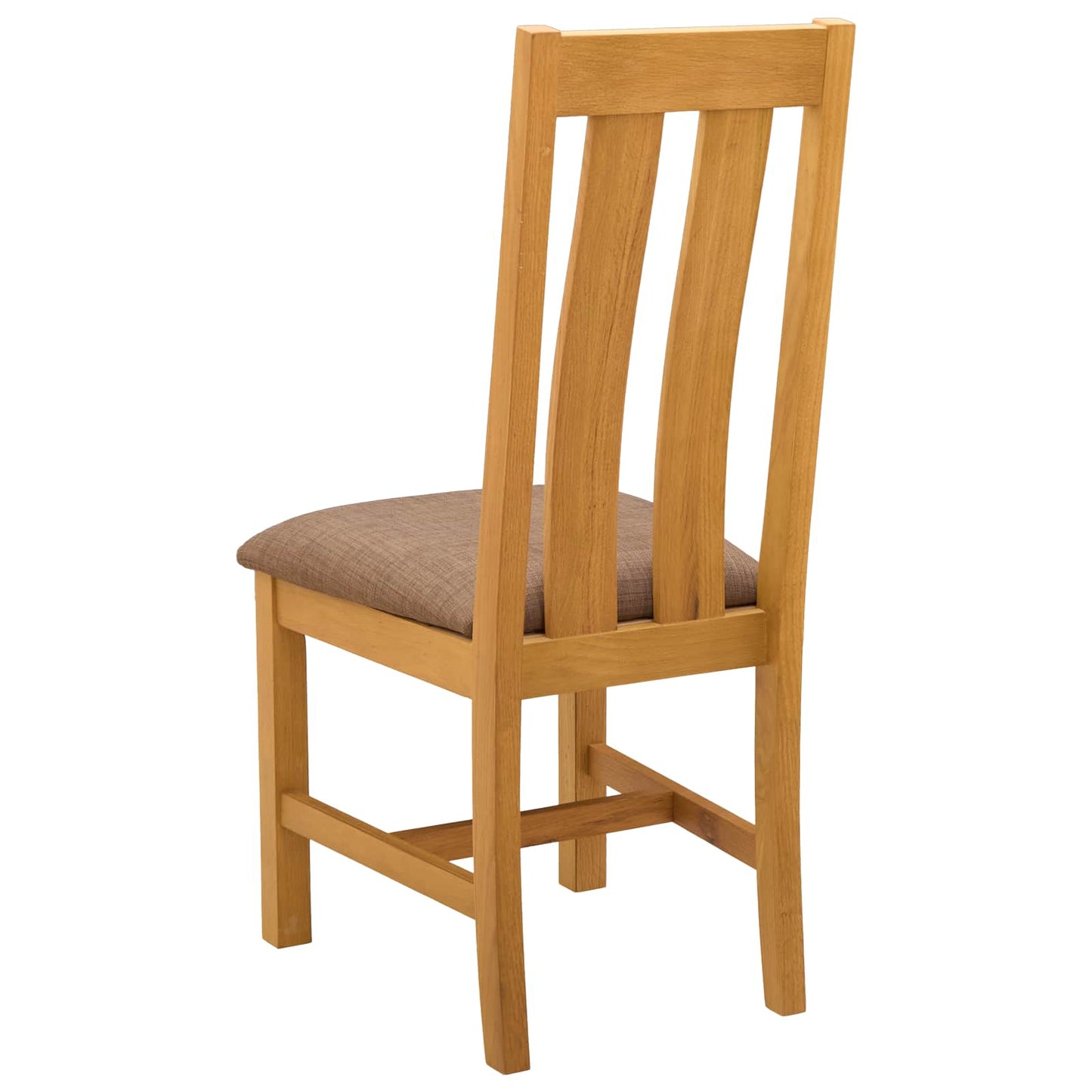 Dining Chair 2 pcs Solid Oak Wood Grey 45 x 54 x 100 cm