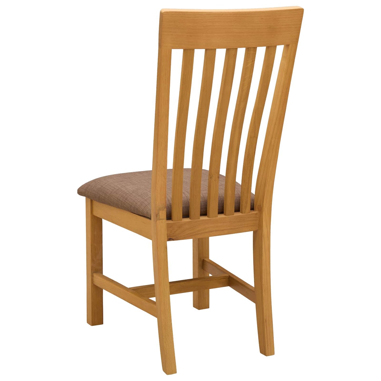 Dining Chair 2 pcs Solid Oak Wood Grey 45 x 59.5 x 100 cm