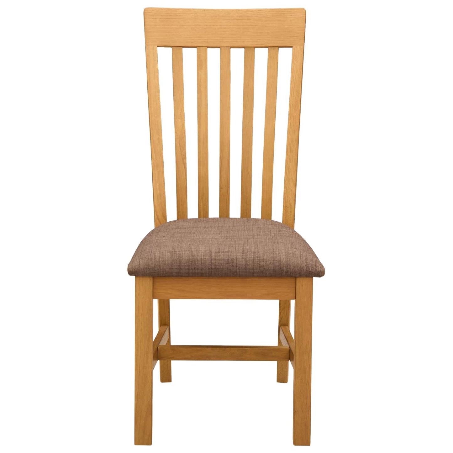 Dining Chair 2 pcs Solid Oak Wood Grey 45 x 59.5 x 100 cm