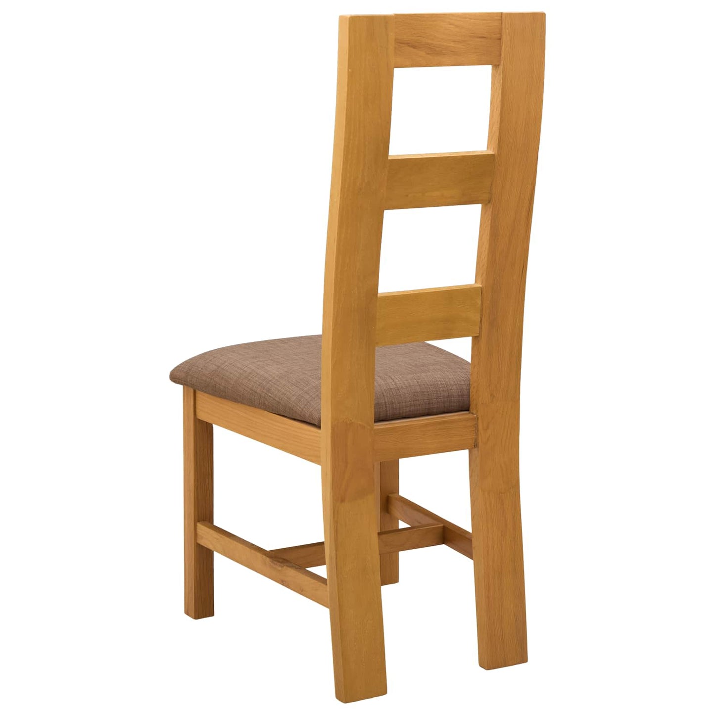 Dining Chair 2 pcs Solid Oak Wood Grey 45 x 51 x 105 cm
