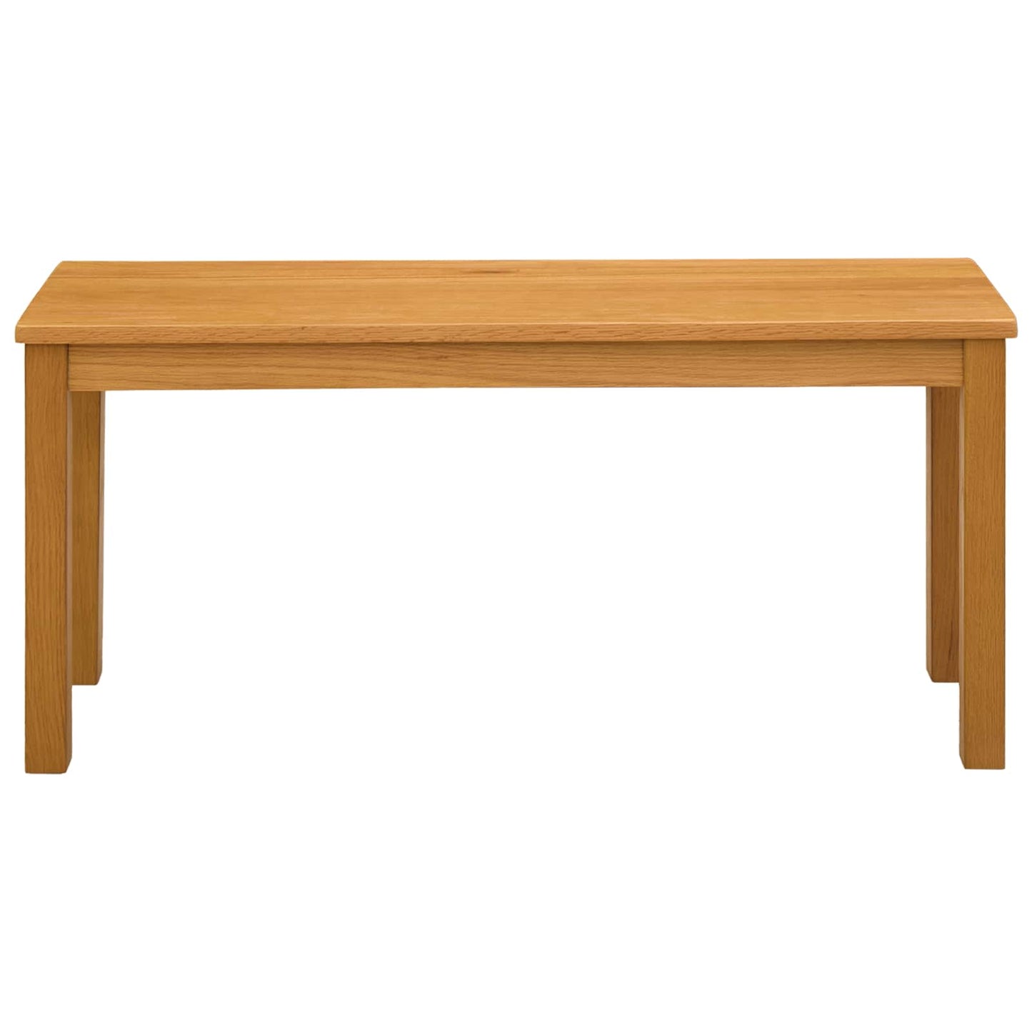 Dining Bench 95 x 32 x 45 cm Solid Oak Wood Natural