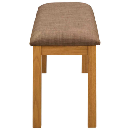 Dining Bench 95 x 32 x 45 cm Solid Oak Wood Grey