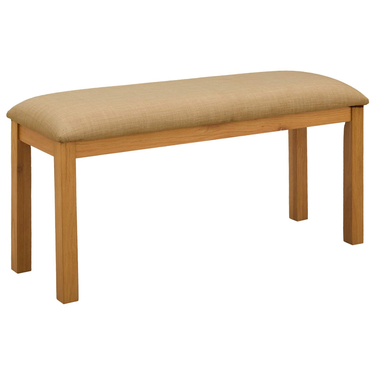 Dining Bench 95 x 32 x 45 cm Solid Oak Wood Beige