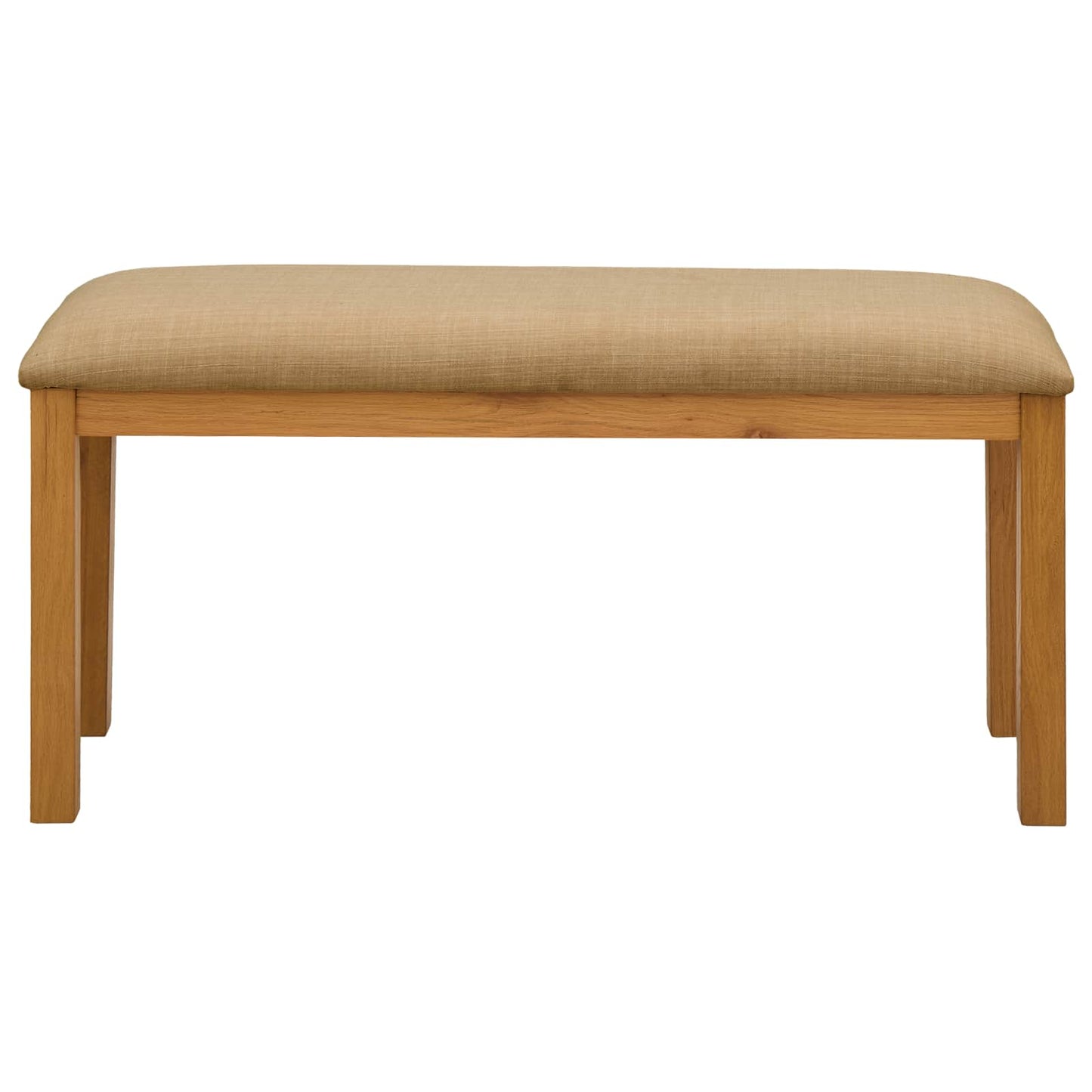 Dining Bench 95 x 32 x 45 cm Solid Oak Wood Beige